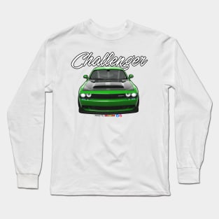 Challenger SRT Green by pjesusart Long Sleeve T-Shirt